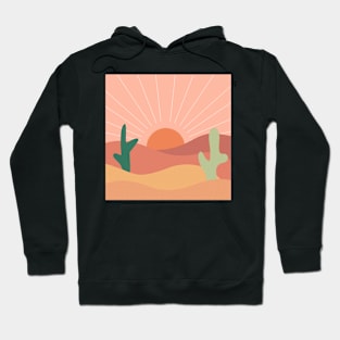 Minimalist Desert Sunset Hoodie